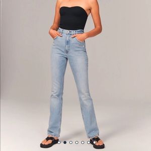 Abercrombie Ultra High Rise Vintage Flare Jean 6 Long